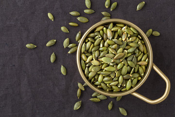 Pumpkin seeds background