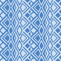 Abstract seamless pattern of squares. Geometric waves and kinks.