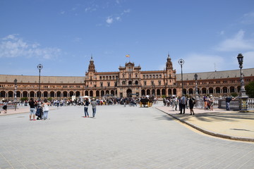Fototapeta na wymiar spanish square