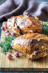 Baked turkey drumsticks