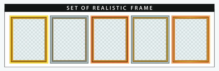 set of realistic frame set. easy to modify