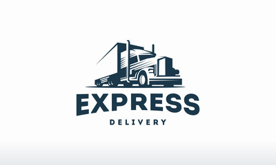 Truck logo designs template vector, cargo logo, delivery, Express Logistic