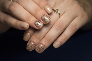 glamorous beautiful manicure