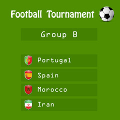 Illustration of shield with different country flags participating in Football Tournament