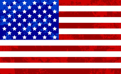 USA Flag Grunge Texture Abstract Background