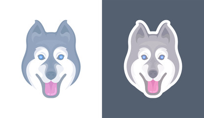 Illustration of Face of Dog