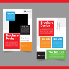 Fototapeta na wymiar Business brochure, flyer, cover design template.