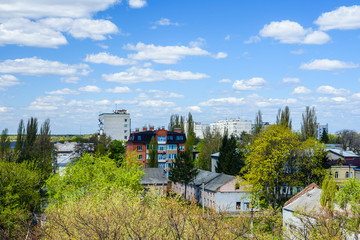 Aerial view on a city Kremenchug in Ukraine