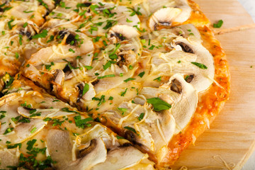 Mushroom pizza