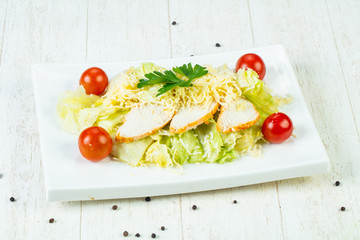 Caesar salad with chicken