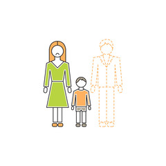Single mother icon