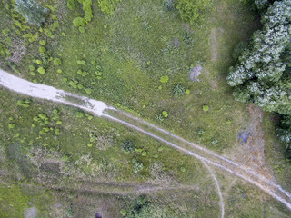 country road, view from above