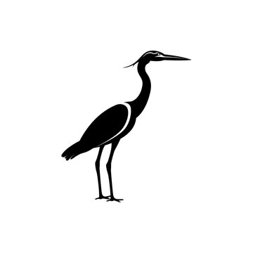 Vector Heron Silhouette