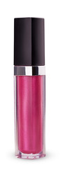 Pink lip gloss bottle