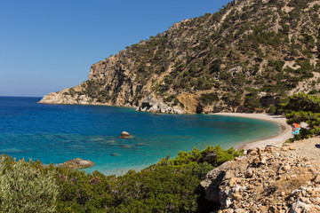 Apella - one of the most beautiful beach of Greece, Karpathos island.