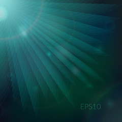 Obraz premium Abstract technology background with rays lines. Futuristic light stripes of rays with a glare on a dark night background. Creative design. Vector graphic