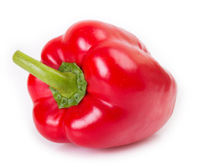 Fresh pepper on white background