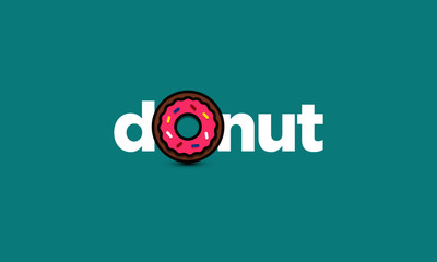 Donut in place of the O Typography Concept Design