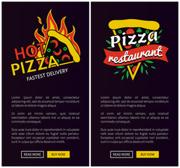 Fast Pizza Delivery Online Promotional Posters