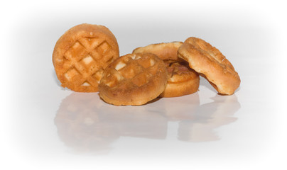 Flour cookies of a round form