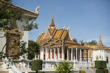 CAMBODIA PHNOM PENH ROYAL PALACE SILVER PAGODA