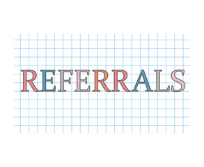 referrals concept- vector illustration