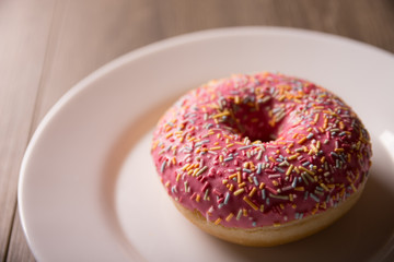 doughnut, sprinkles, donut, food, sweet, dessert, snack, breakfast, baked, sugar, delicious,...