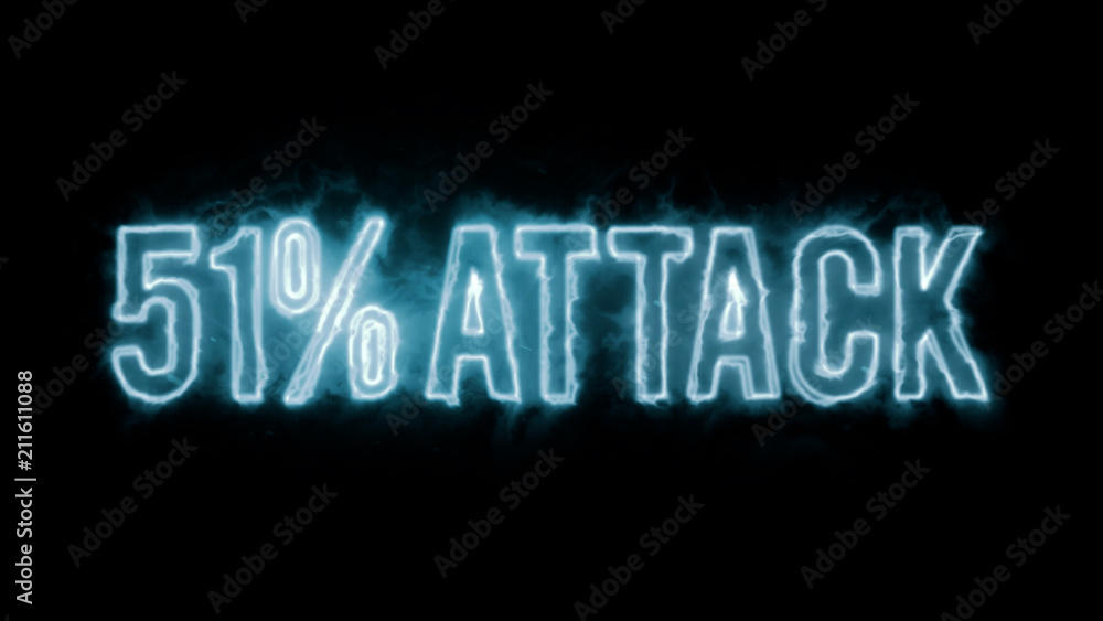 Poster 51% attack on blockchain