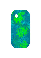 Stylish Case for Smartphone with Tropical Pattern