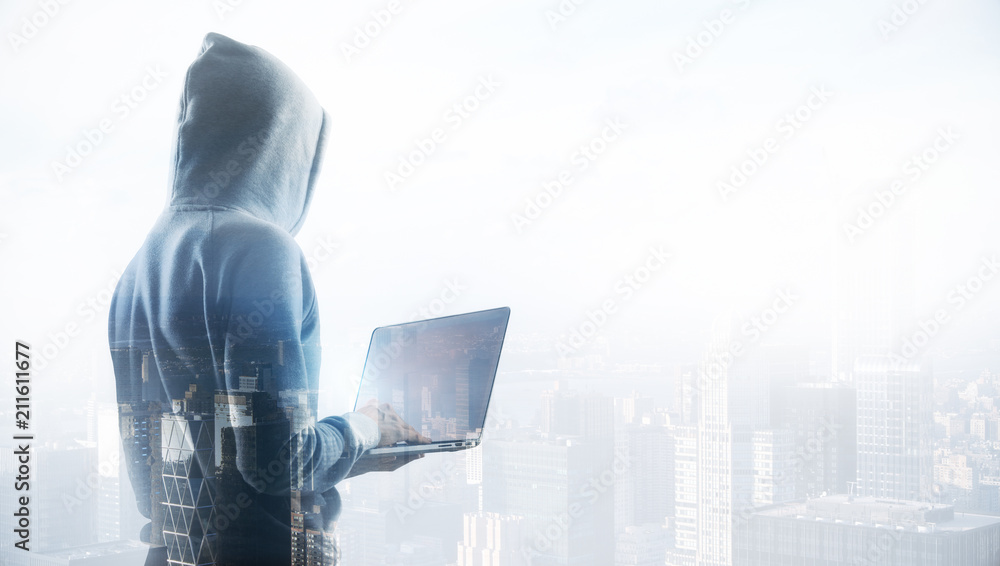 Poster hacker in process