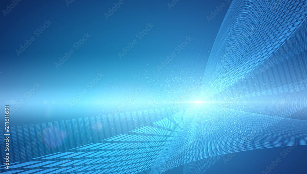 Poster abstract background with halftone colors