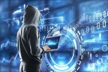 Obraz premium hacker in process