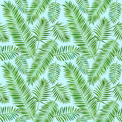 Tropical background. Fashinable summer seamless pattern.