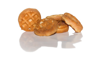 Flour cookies of a round form