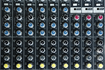 sockets and plugs of musical equipment
