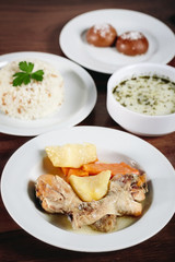 Steam Chicken with Rice lounge food eat