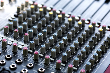 sockets and plugs of musical equipment