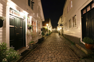 Obraz premium Gassen von Stavanger 1