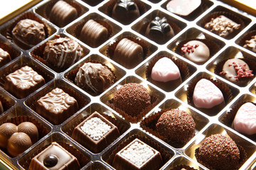 Luxury mixed chocolate truffles