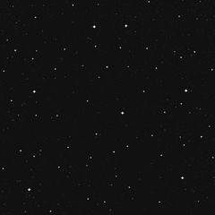 Seamless pattern - outdoor space and big stars. Vector Illustration.