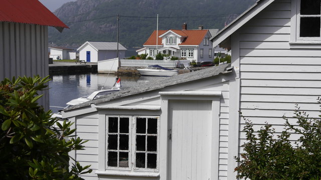 Historisches Fischerdorf Rasv&aring;g auf der Insel Hidra / S&uuml;dnorwegen