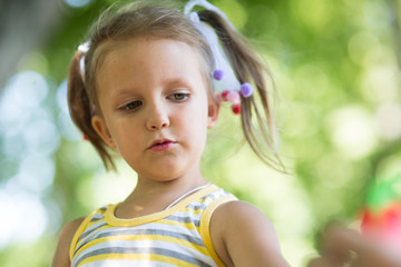 Portrait of a four year old girl