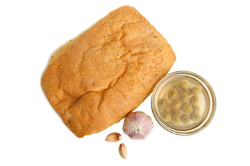 ciabatta, garlic and olive oil