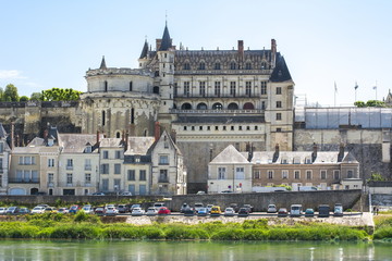 Fototapeta na wymiar Amboise castle in Loire valley, France