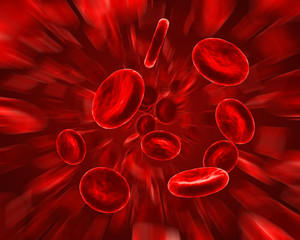 Red Blood Cells Flow Background