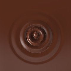 Dark Chocolate Drop Splash Background