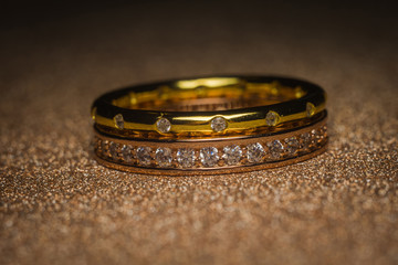 Gold ring background