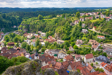 Pottenstein village in Franconian Switzerland