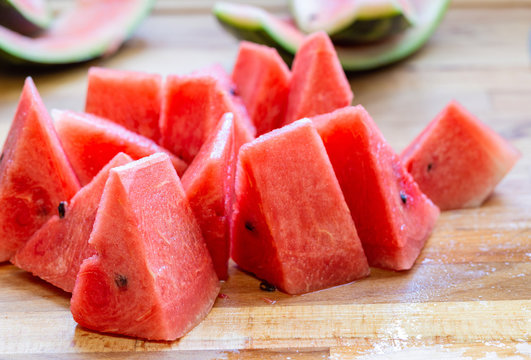 Close Up Of Sliced Watermelon 5