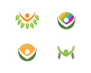 Obraz premium Healthy Life people Logo template